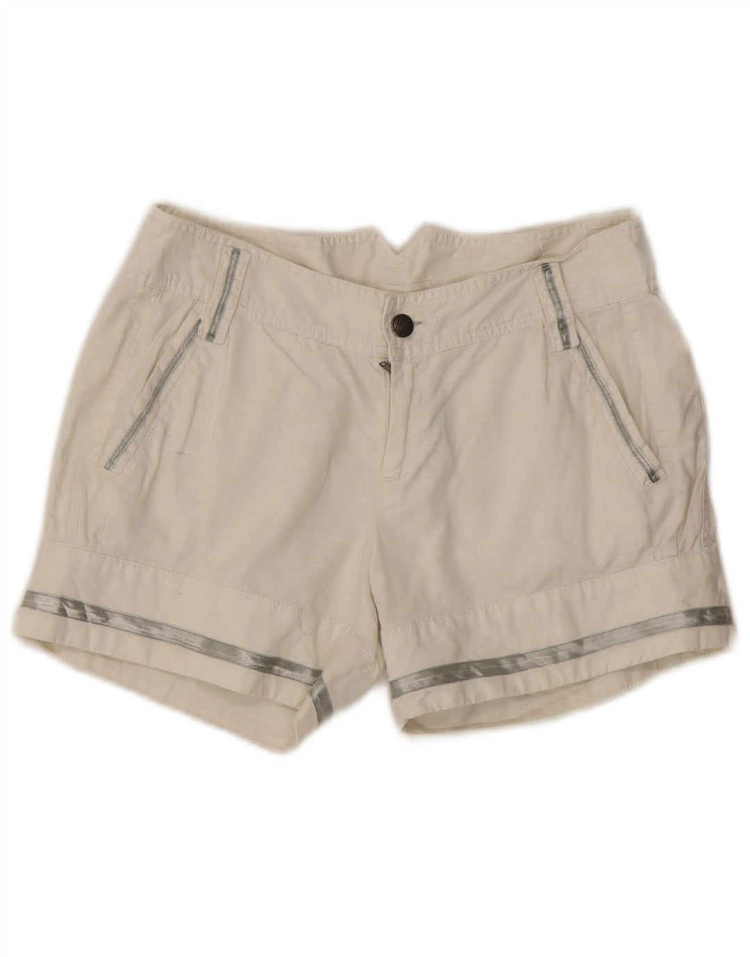 Pantaloni caldi da donna Diesel W28 lino bianco medio