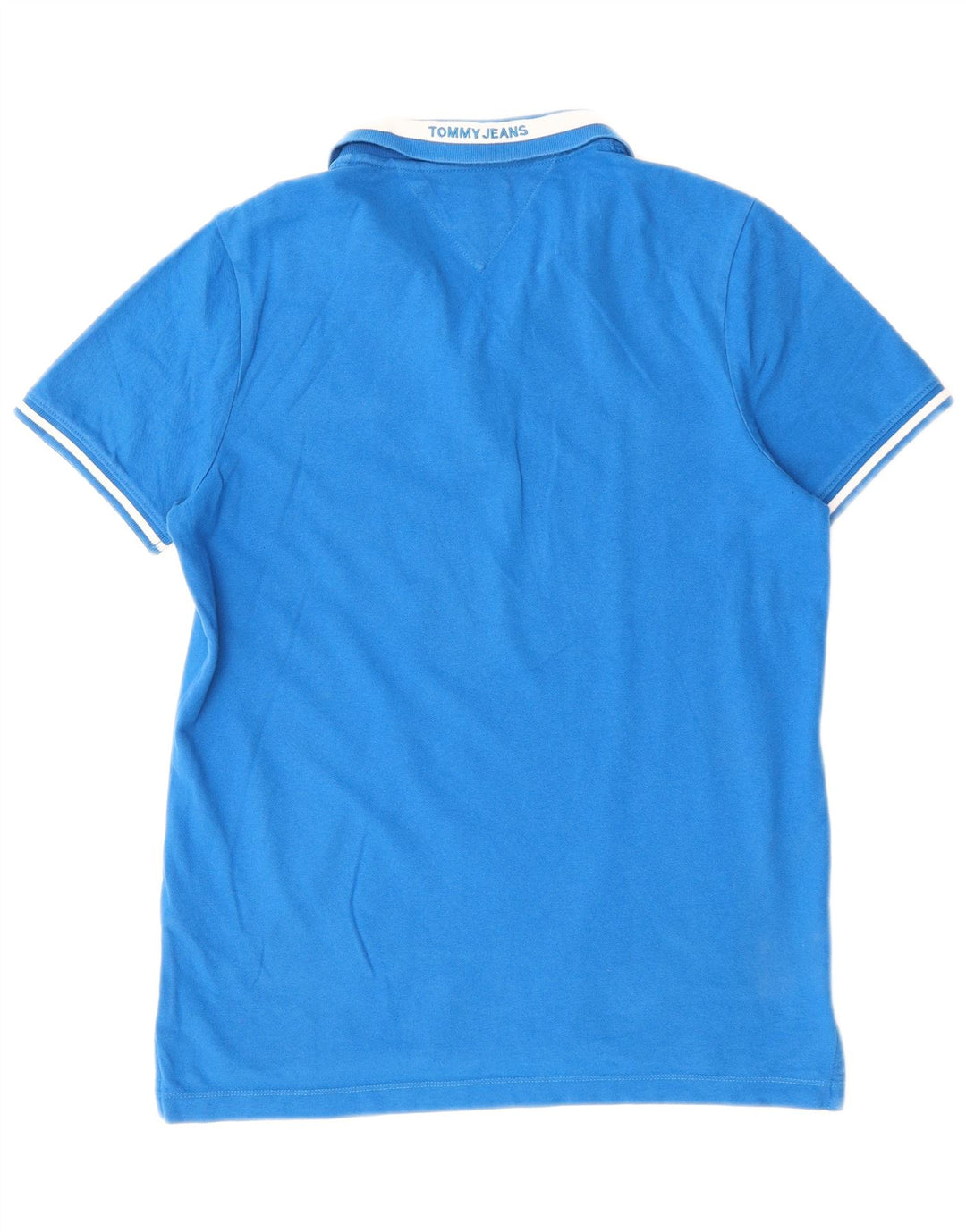 Polo da uomo Tommy Hilfiger grande in cotone blu