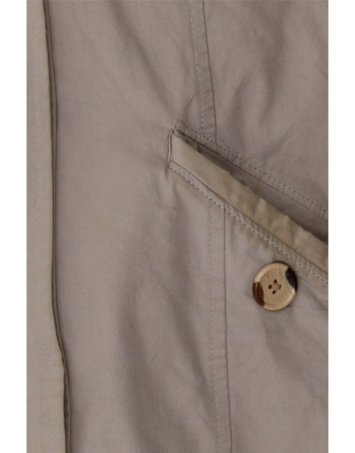 Cappotto imbottito con cappuccio da donna Woolrich UK 14 Cotone grigio medio