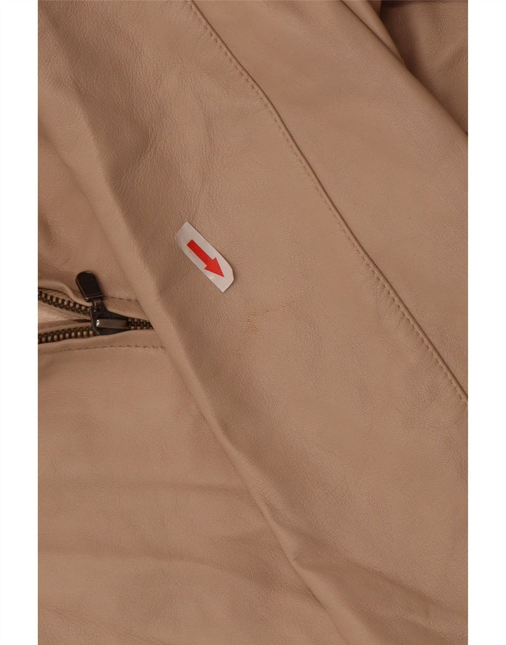 Giacca in pelle da donna Lakeland UK 12 Pelle beige media