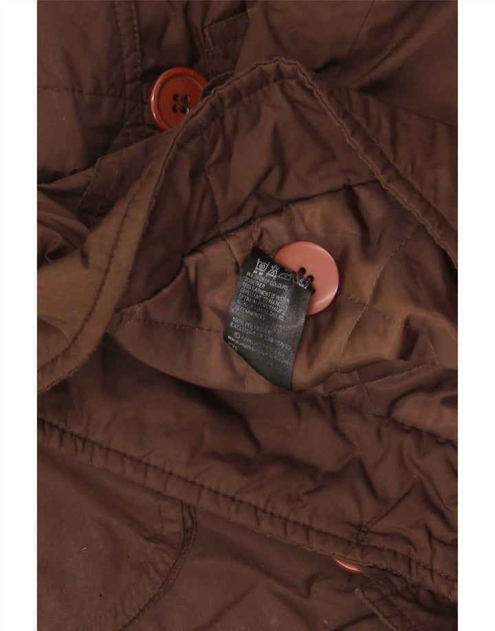 Giacca parka oversize con cappuccio da donna Marks & Spencer UK 20 2XL Marrone