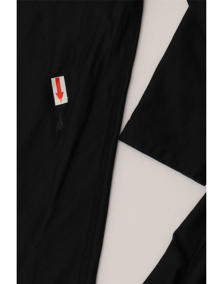 Maglia a compressione da donna Under Armour manica lunga UK 14 grande poliestere nero