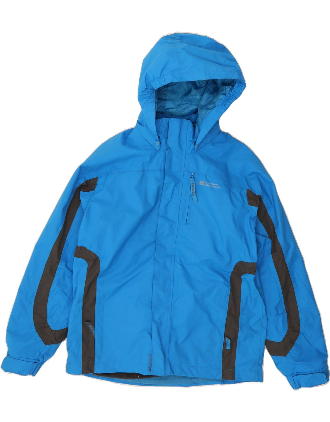 MOUNTAIN WAREHOUSE Boys Windbreaker Jacket 11-12 Years Blue Colourblock Vintage Mountain Warehouse and Second-Hand Mountain Warehouse from Messina Hembry 