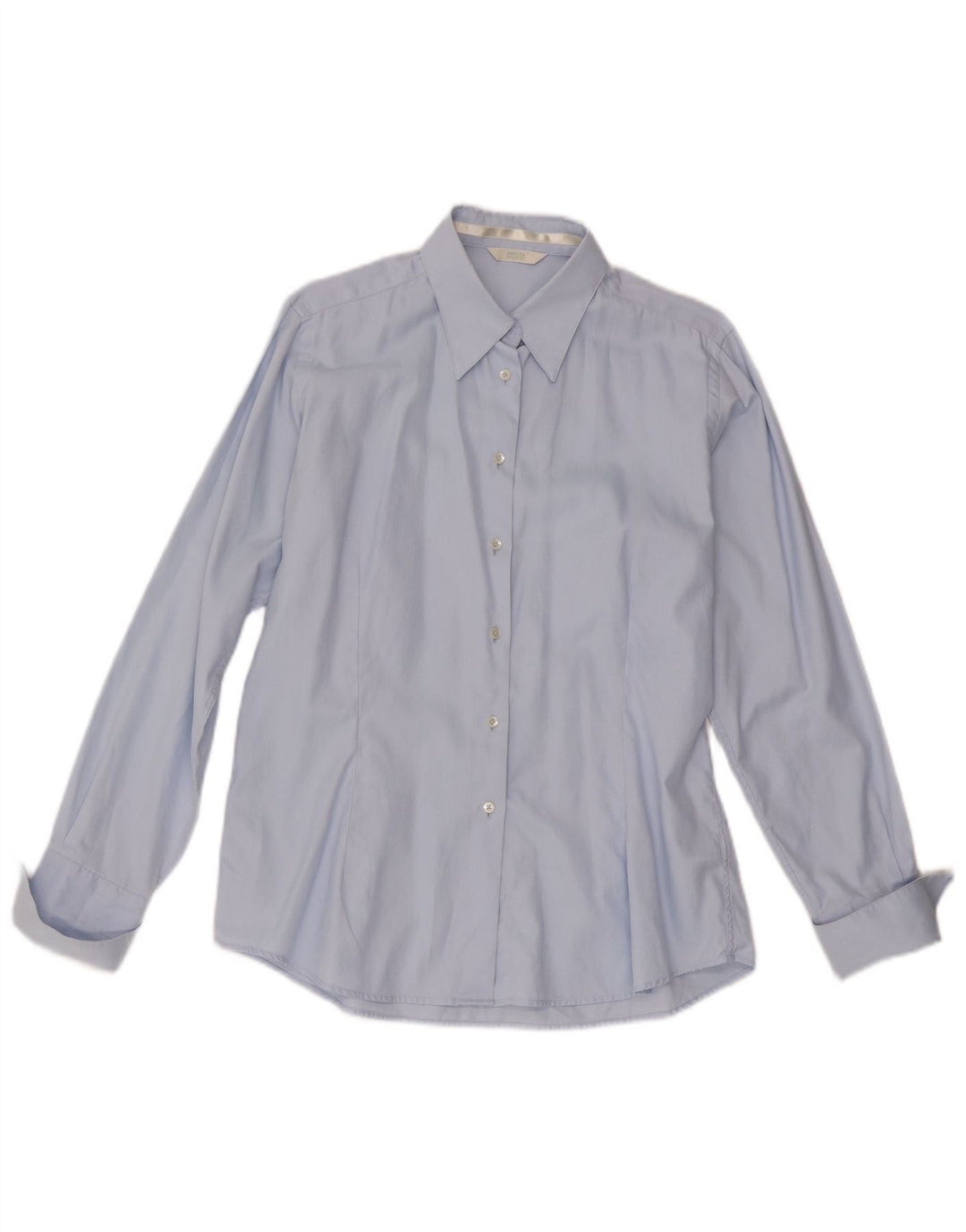 Camicia formale da donna Marks & Spencer UK16 grande cotone blu