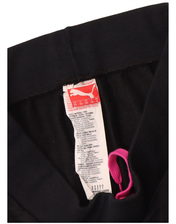 Pantaloni della tuta da donna Puma UK 8 Small Blu Navy Cotone