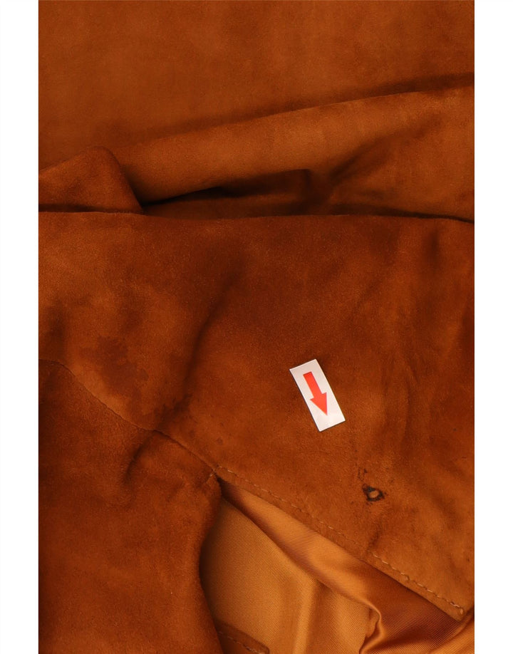 Soprabito Oversize Jolly Donna in Pelle Scamosciata IT 50 XL Pelle Marrone