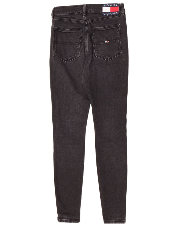 Jeans super skinny da donna Tommy Hilfiger Melany a vita alta W29 L30 neri
