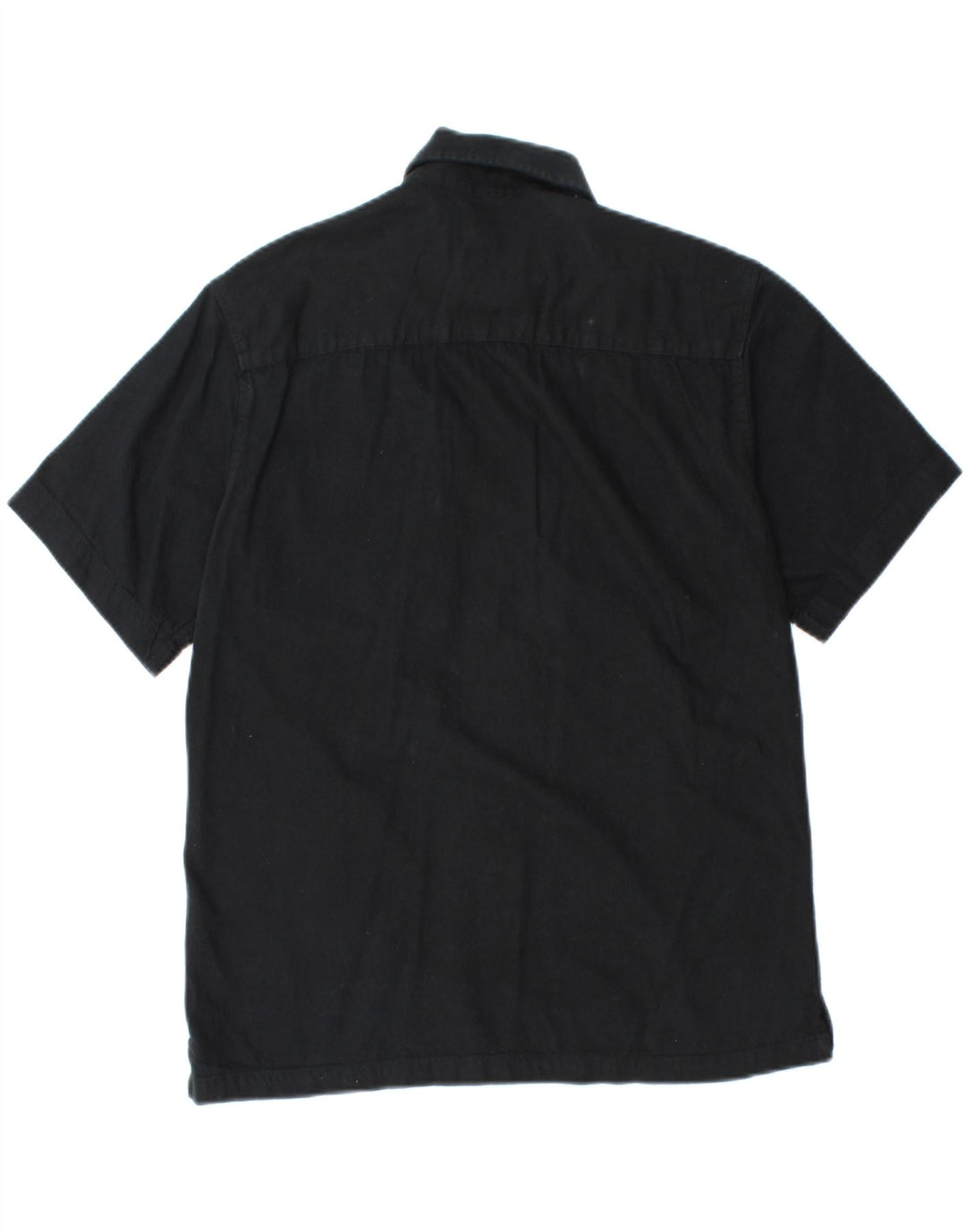 Camicia a maniche corte vestibilità regolare da uomo Jack & Jones piccola in cotone nero