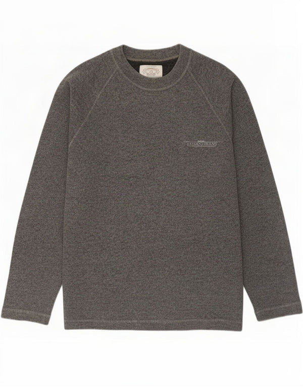 Armani Jeans Uomo Maglione Girocollo Maglione Grande Cotone Grigio