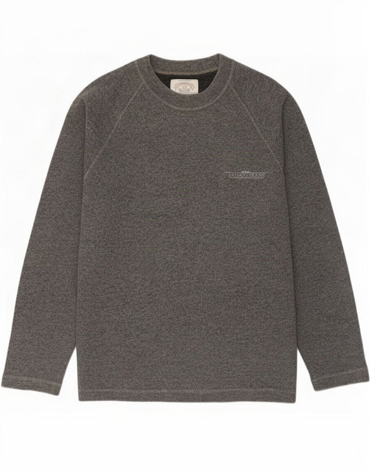 Armani Jeans Uomo Maglione Girocollo Maglione Grande Cotone Grigio