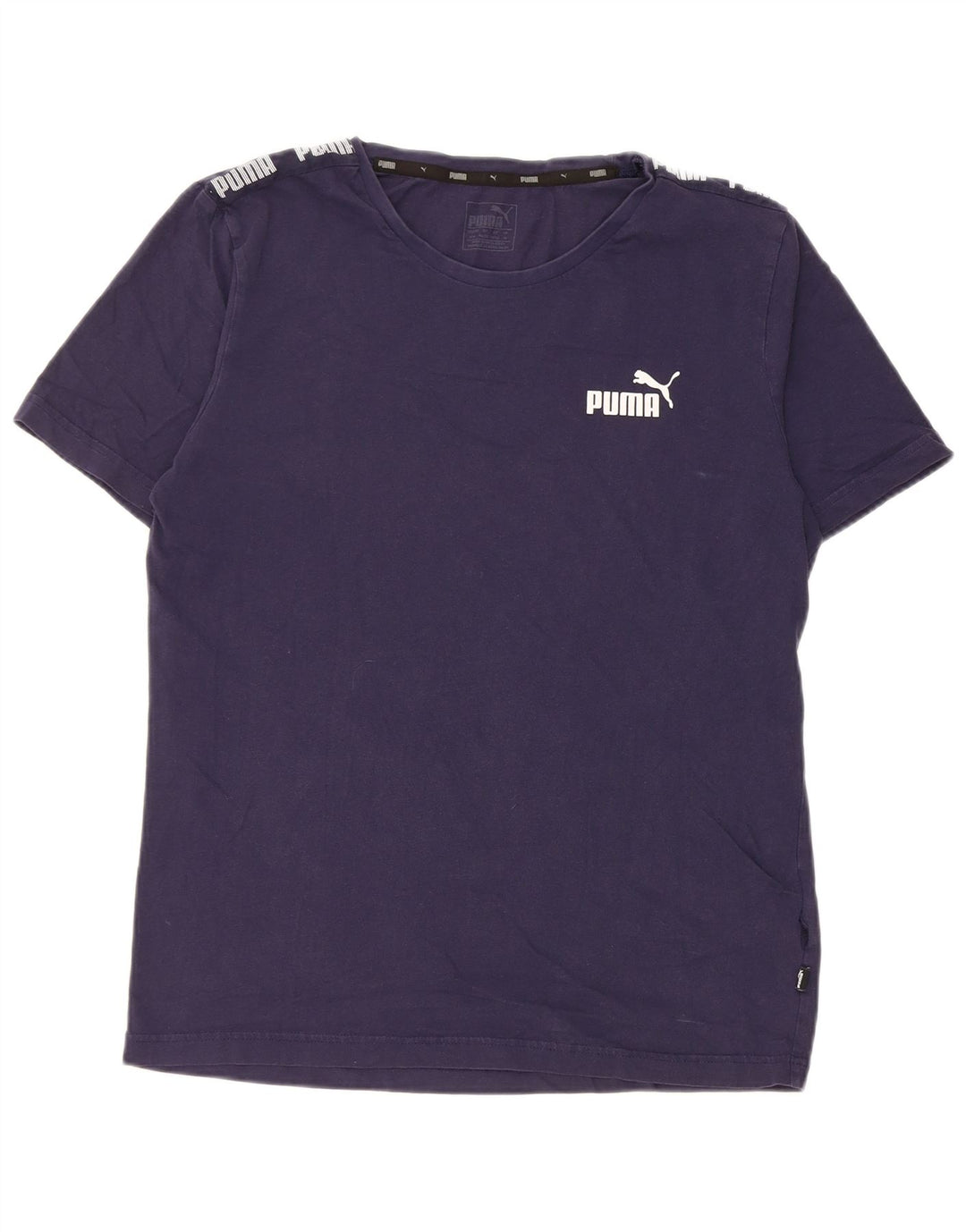T-shirt grafica da uomo Puma Top medio blu navy