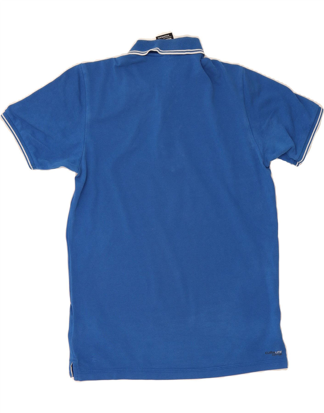 ADIDAS Mens Clima 365 Polo Shirt Medium Blue Cotton Vintage Adidas and Second-Hand Adidas from Messina Hembry 