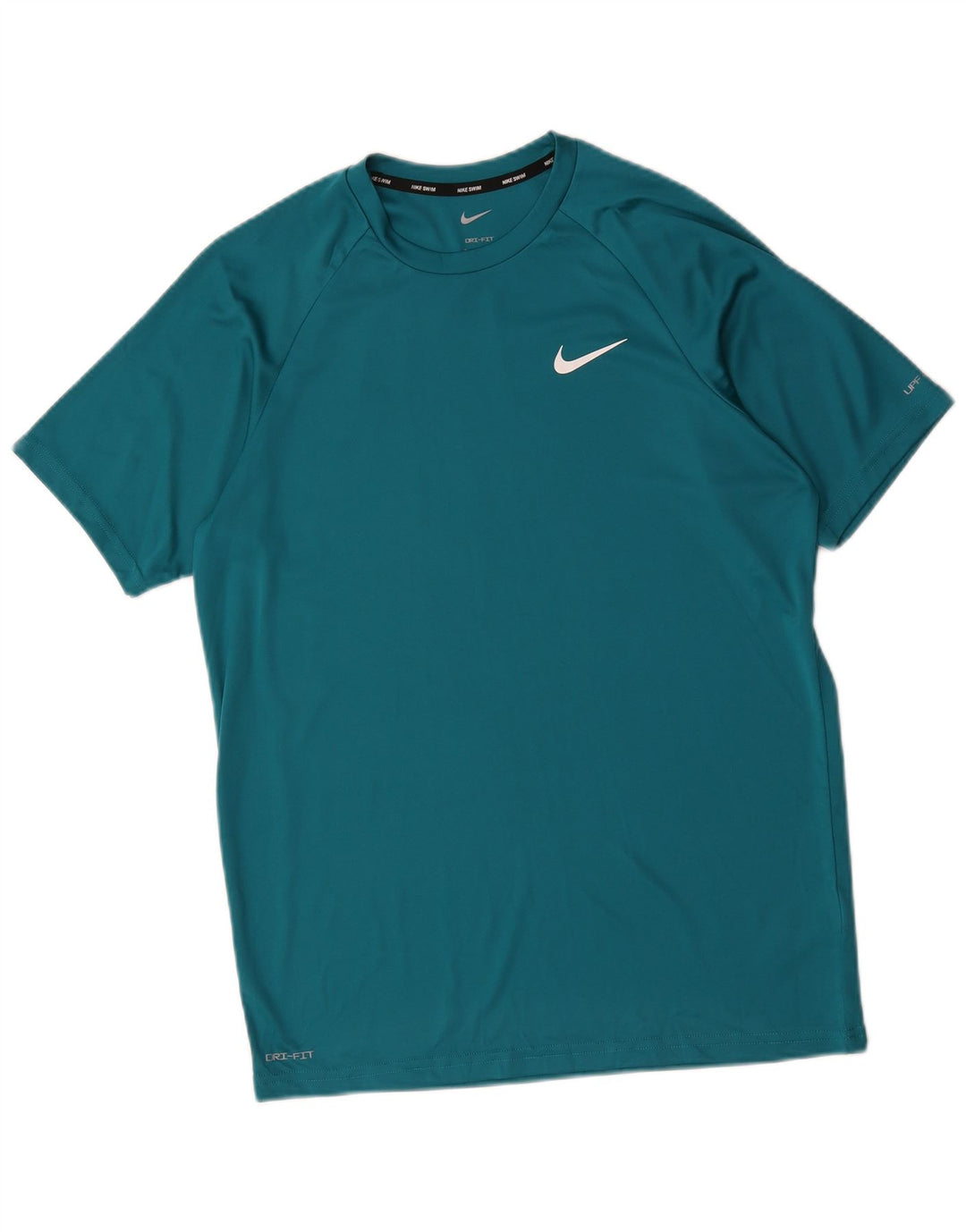 T-shirt Nike Dri Fit da uomo, top in poliestere blu medio