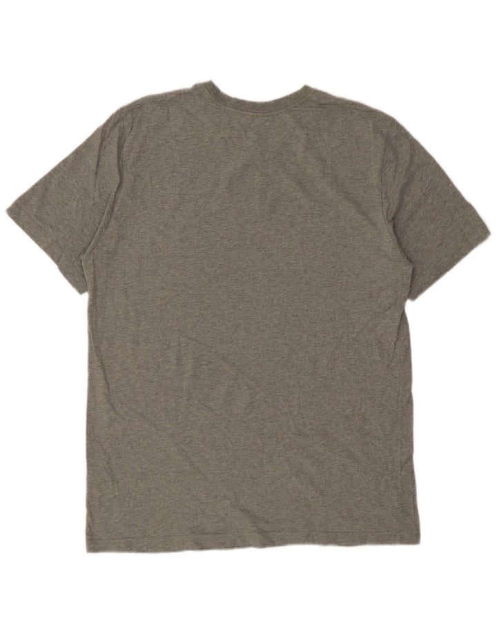 T-shirt grafica da uomo NIKE Top XL in cotone grigio