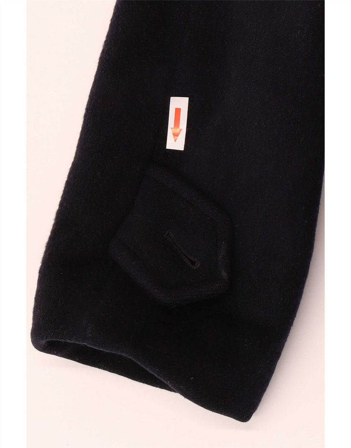 Soprabito vintage da uomo UK 36 piccolo in lana blu navy
