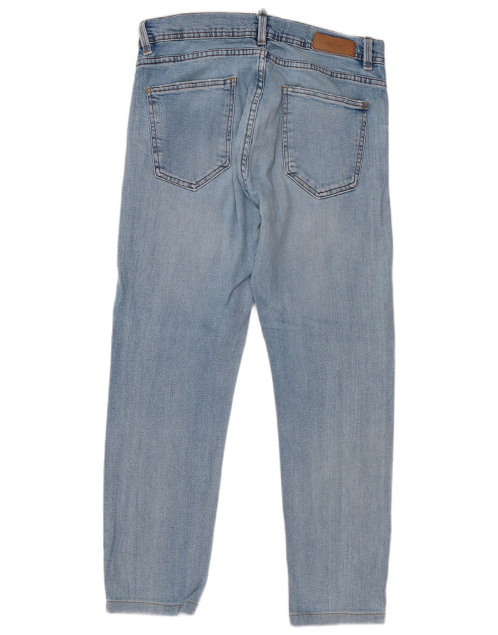 Jeans slim da uomo Zara EU 42 Large W32 L28 Blu