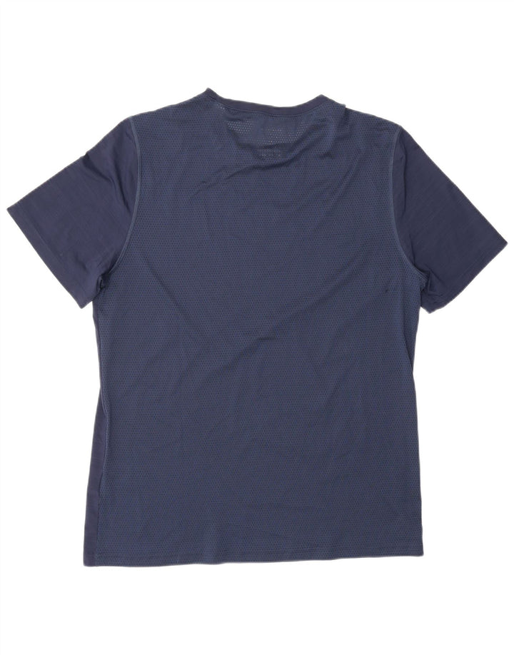 T-shirt grafica da uomo REEBOK Top medio blu navy