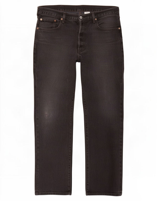 Levi's Uomo 501 Jeans dritti W38 L32 Cotone Nero