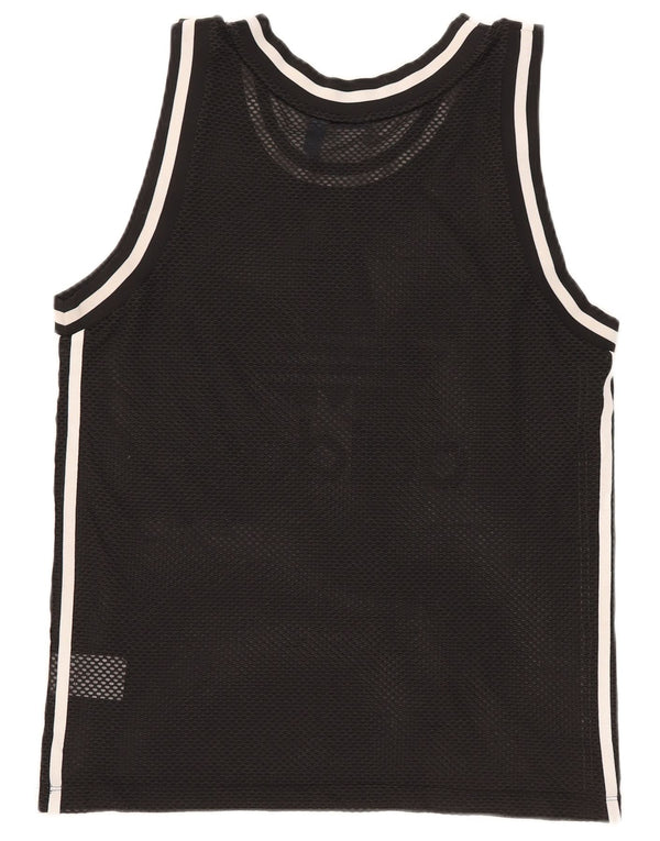 Canottiera grafica da donna Adidas UK 12 medio poliestere nero