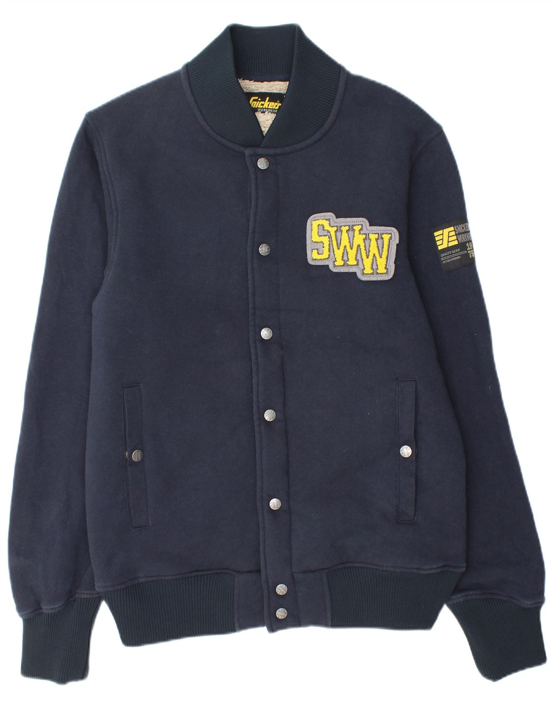 SNICKERS Giacca da lavoro da uomo Sherpa Varsity UK 38 Cotone medio blu navy