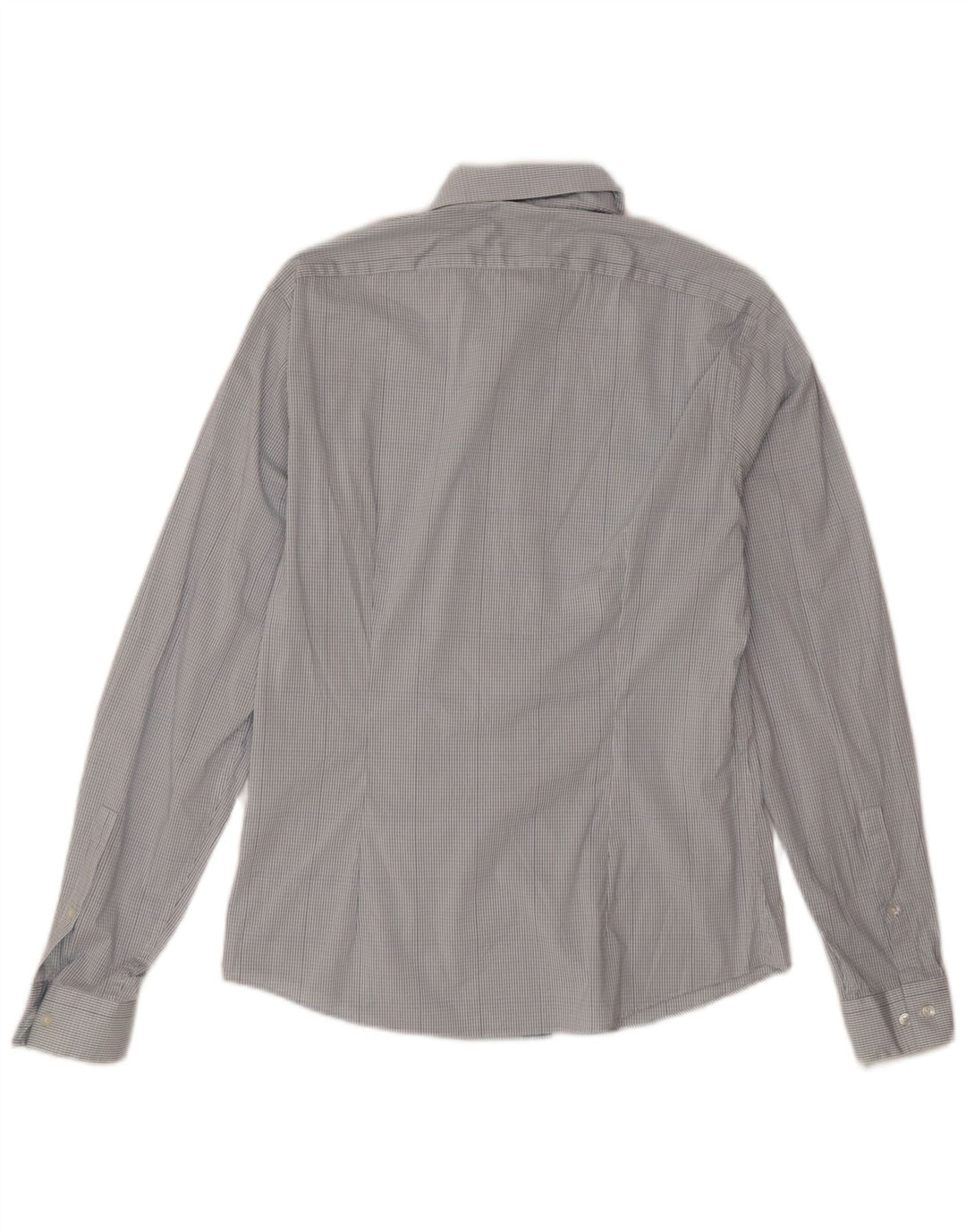 Camicia Calvin Klein da uomo extra slim fit taglia 15 a quadri blu medio
