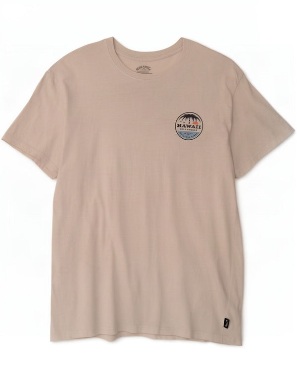 T-shirt grafica da uomo Billabong Top grande in cotone bianco