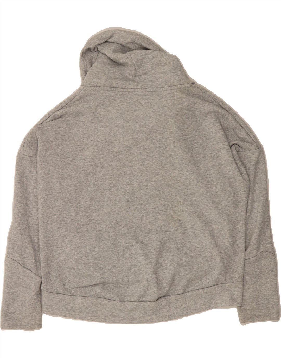 PUMA Womens Oversized Roll Neck Sweatshirt Jumper UK 16 Large Grey Cotton Vintage Puma and Second-Hand Puma from Messina Hembry 