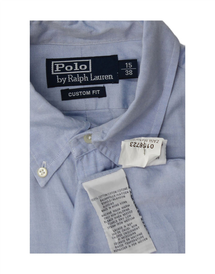 POLO RALPH LAUREN Mens Custom Fit Shirt Size 38 15 Medium Blue