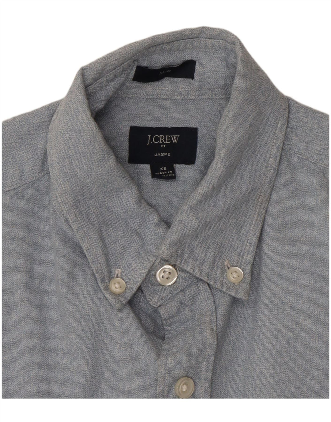 Camicia slim fit da uomo J. CREW XS in cotone blu