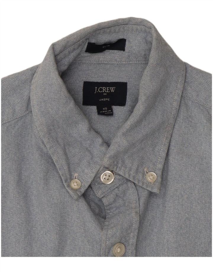 Camicia slim fit da uomo J. CREW XS in cotone blu