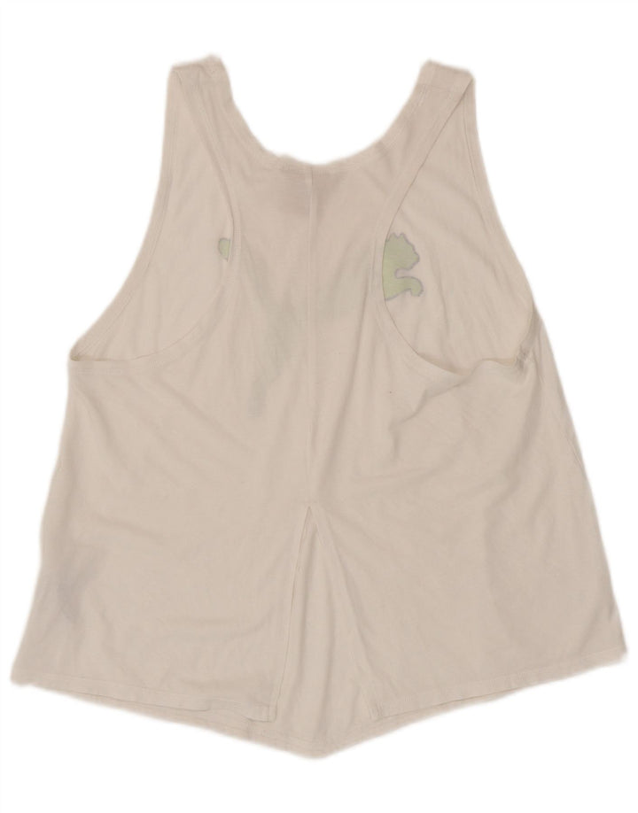Canotta grafica da donna Puma UK 14 grande poliestere bianco