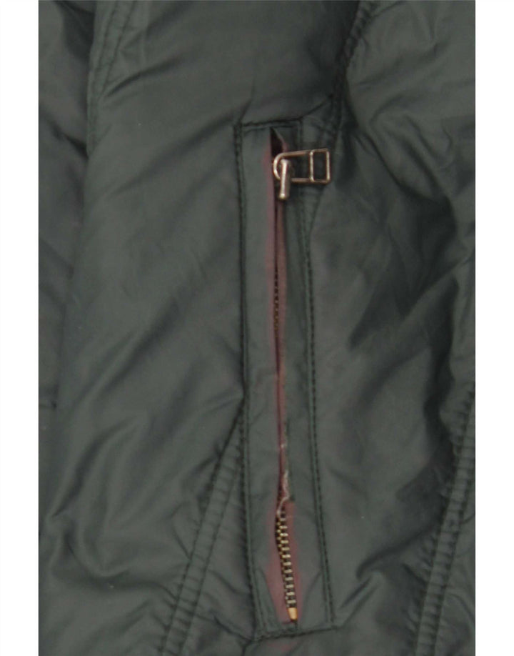 Giacca imbottita da uomo Zara UK 40 grande nylon verde