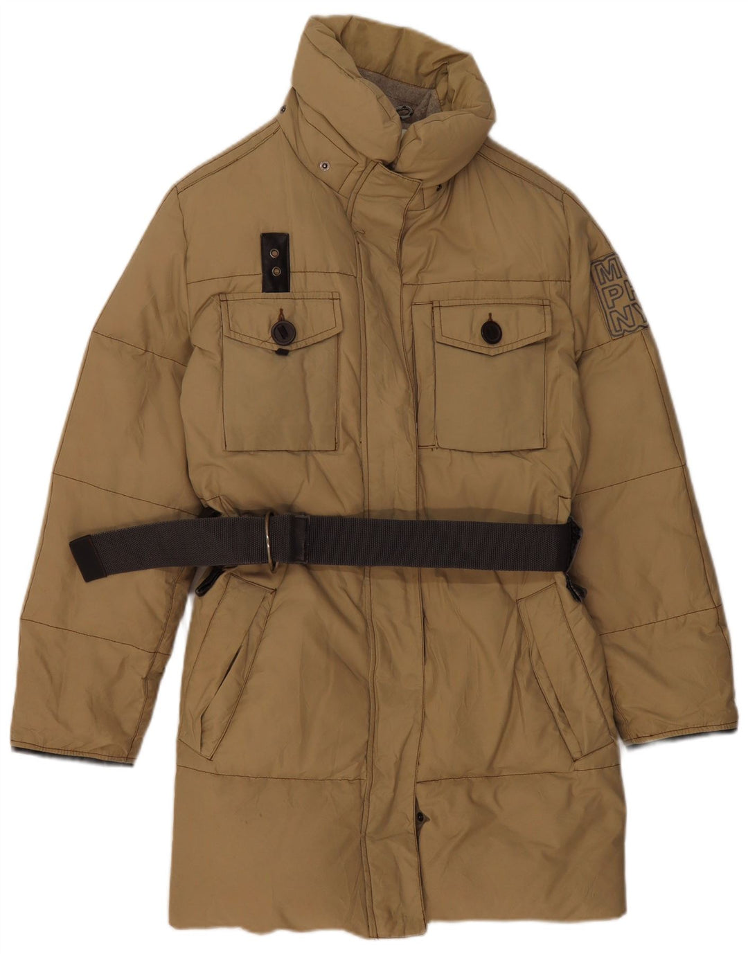 Cappotto imbottito con cappuccio da donna Murphy & Nye UK 14 Poliammide kaki medio
