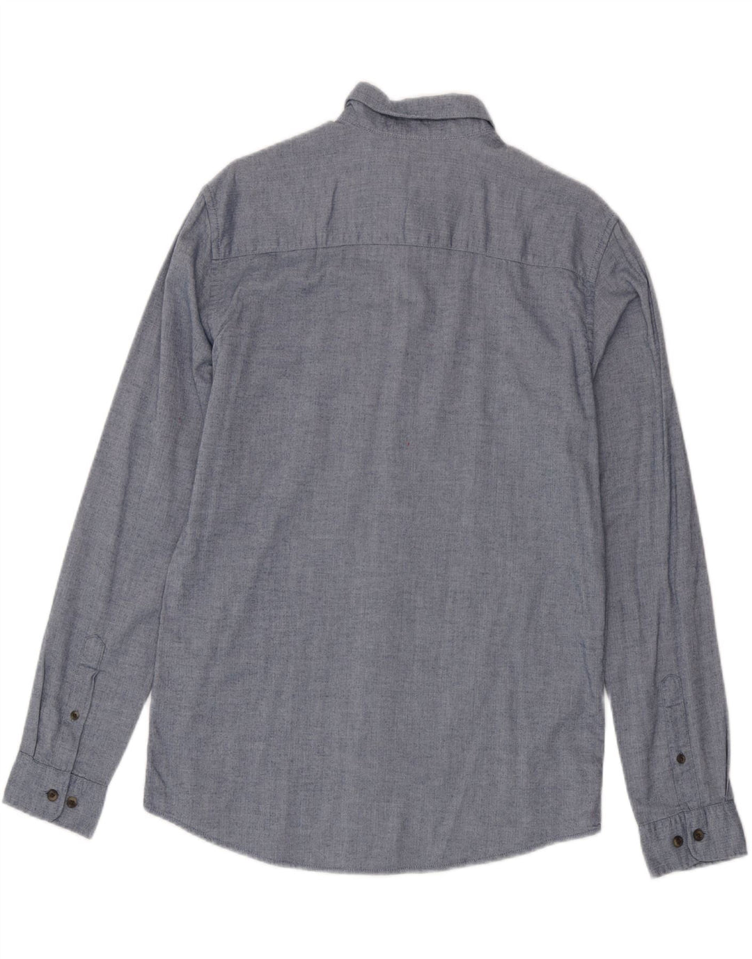 Jack & Jones Camicia da uomo in flanella di cotone a spina di pesce blu grande
