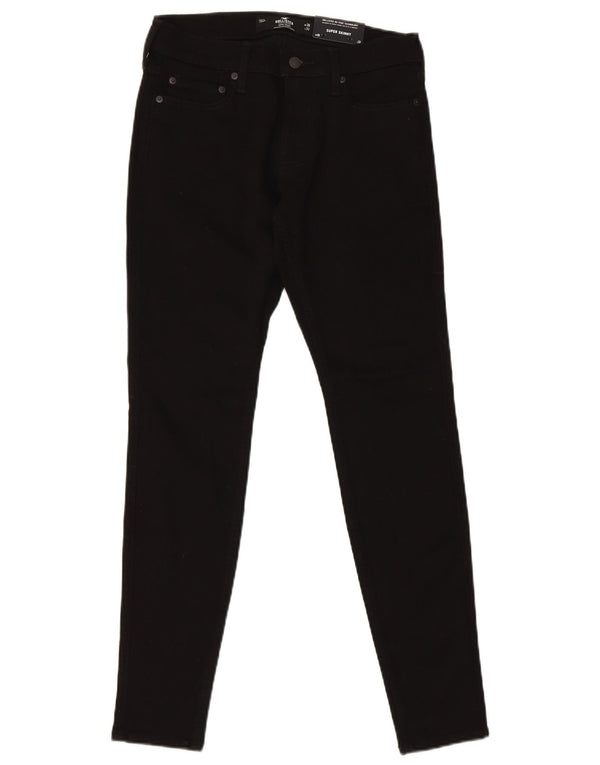 Jeans Hollister Super Skinny da Donna W30 L32 Cotone Nero