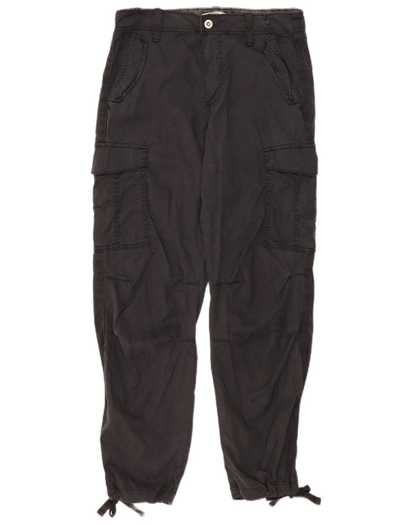 Pantaloni cargo da jogging da donna Marks & Spencer UK 12 Medium W30 L29 Grigio