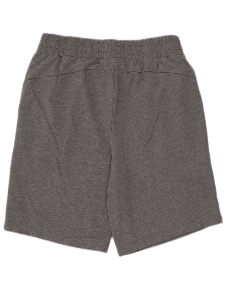 Pantaloncini sportivi da uomo Puma in cotone grigio medio