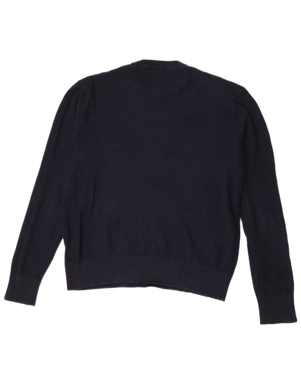Maglione maglione girocollo da uomo Zara blu navy medio
