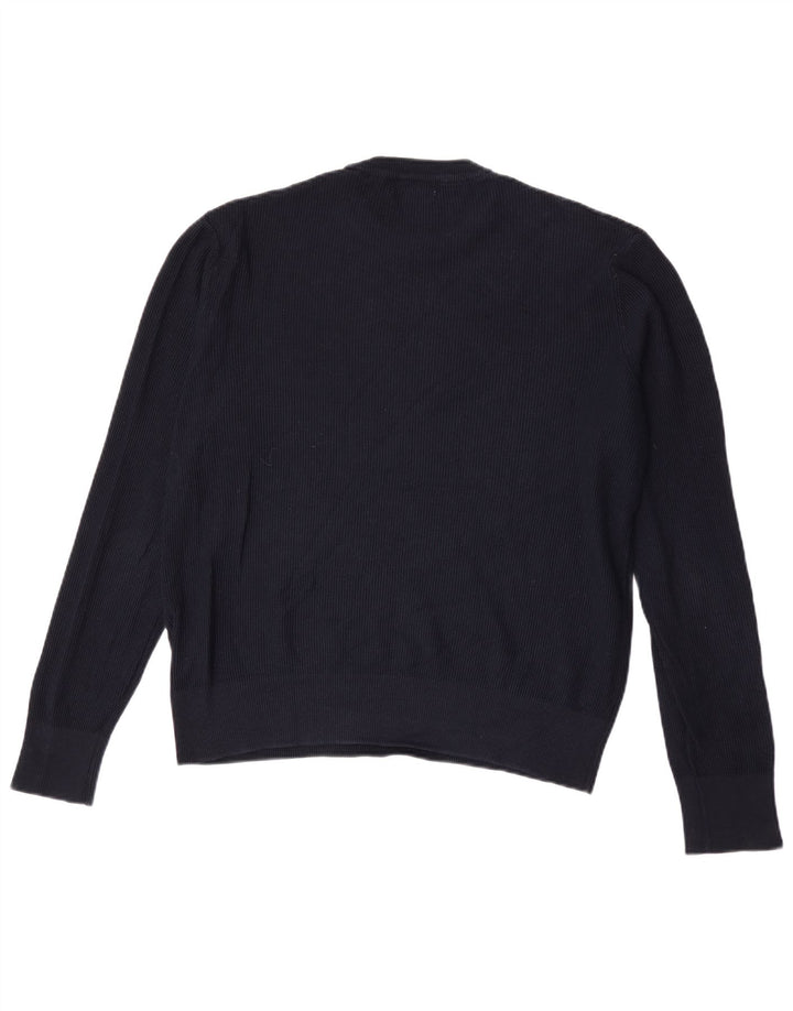 Maglione maglione girocollo da uomo Zara blu navy medio