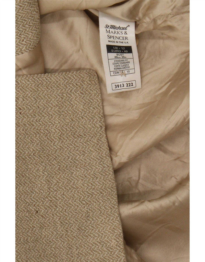Giacca blazer St. Michael da donna Marks & Spencer UK 12 Beige medio