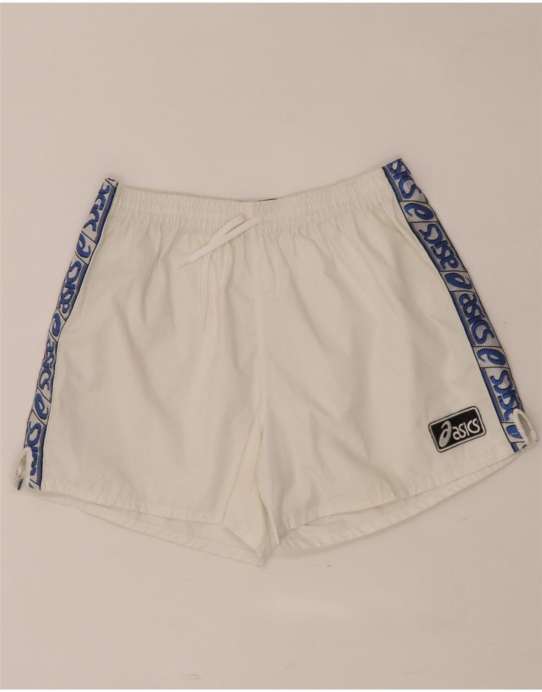 Pantaloncini sportivi Asics da uomo con grafica grafica color block bianco medio