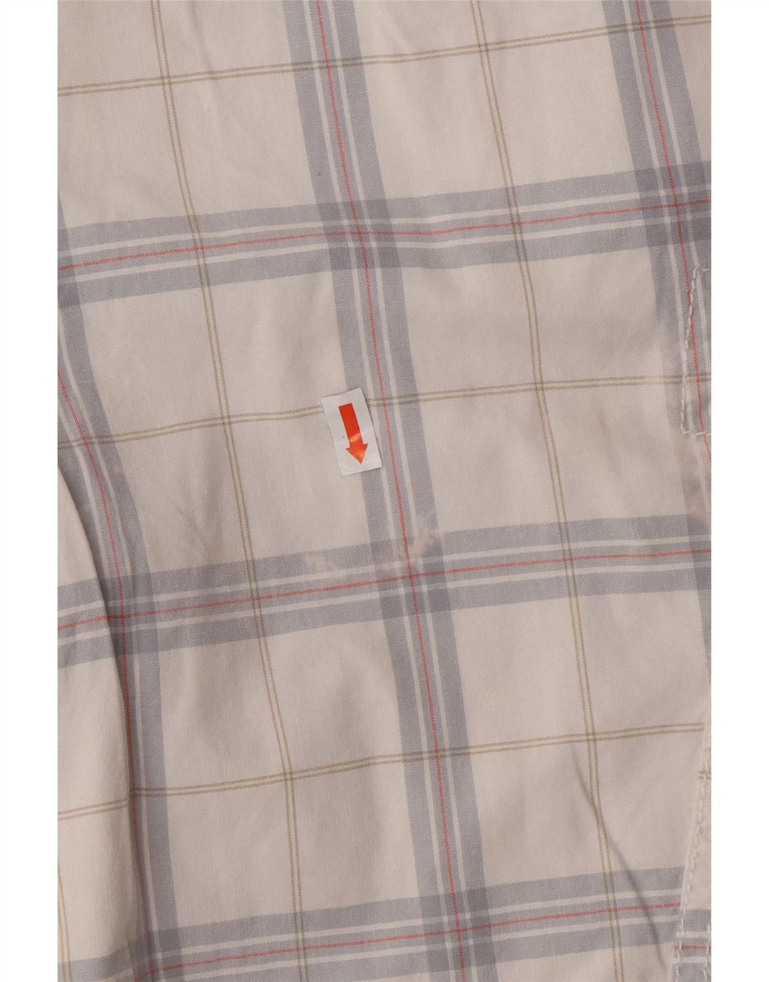 CALVIN KLEIN Pantaloncini cargo da uomo W32 cotone medio a quadri bianchi