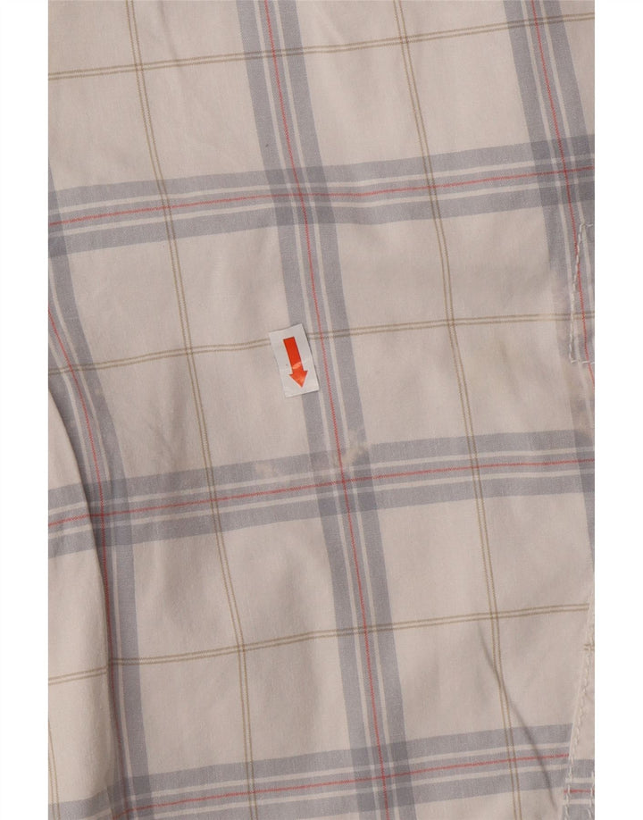 CALVIN KLEIN Pantaloncini cargo da uomo W32 cotone medio a quadri bianchi