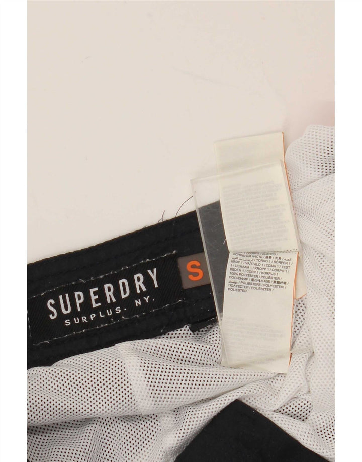 Pantaloncini da bagno regolari da uomo con grafica Superdry piccoli in poliestere blu
