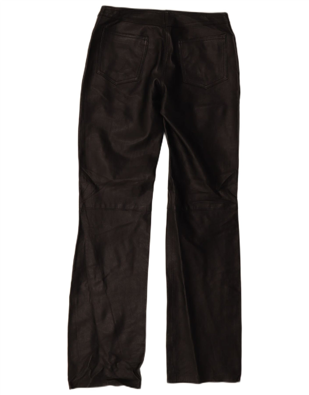 Pantaloni in pelle bootcut da donna XETRA IT 42 medio W28 L32 neri
