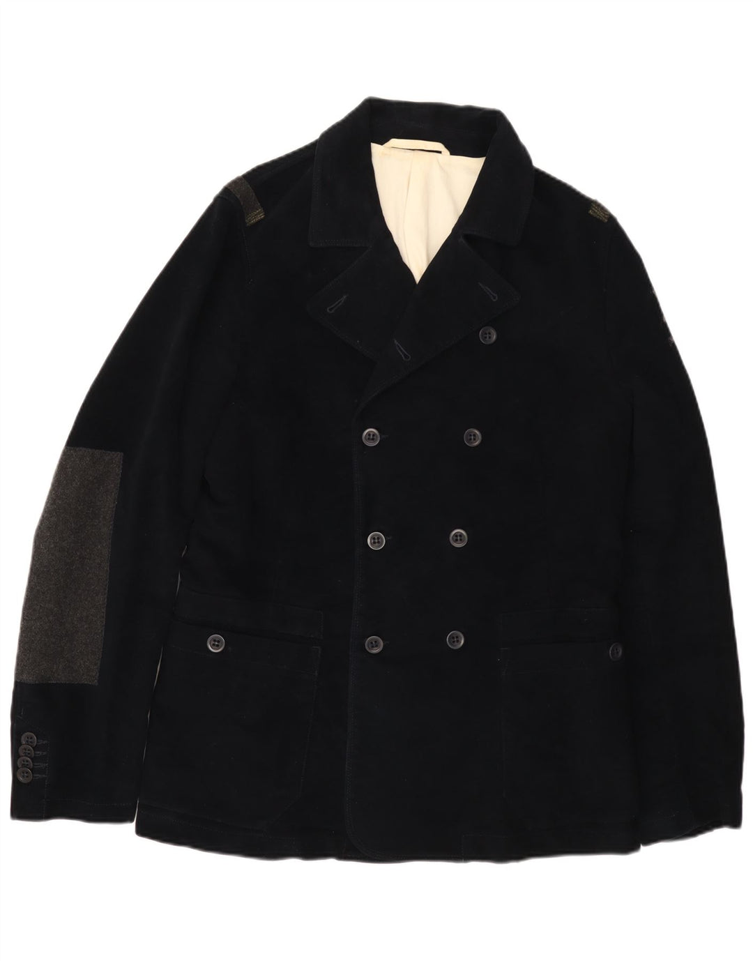 Caban Uomo Mauro Grifoni IT 54 2XL Blu Navy Cotone