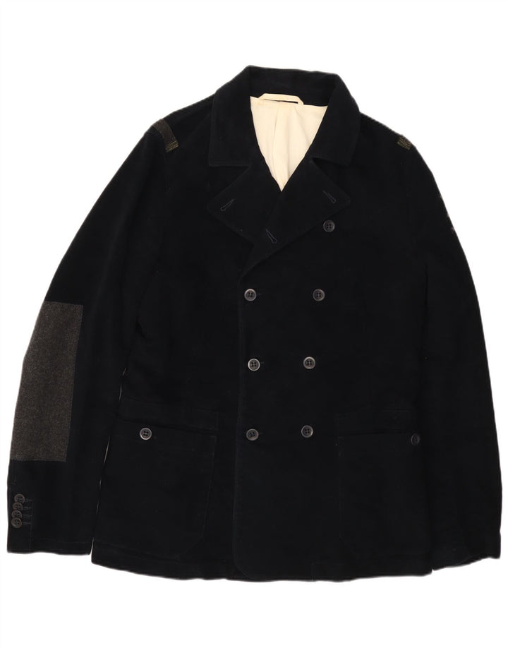 Caban Uomo Mauro Grifoni IT 54 2XL Blu Navy Cotone