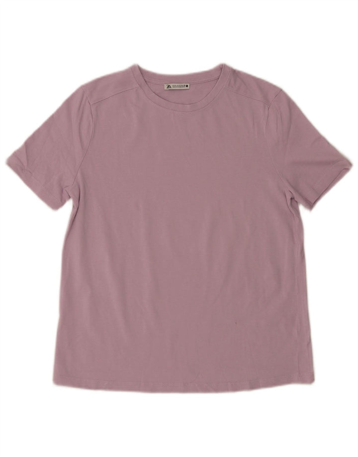 T-shirt Zara da donna Top UK 10 piccola viola