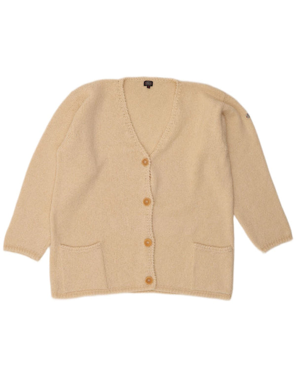 Maglione cardigan oversize da donna Fly 3 IT 46 Large Beige Lana