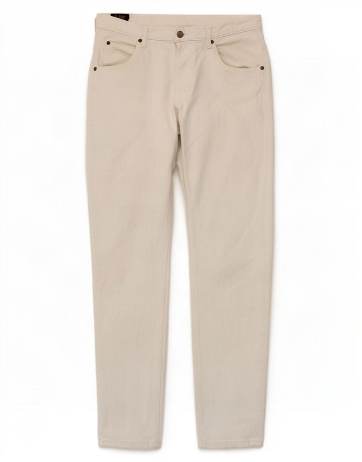 Jeans dritti da uomo Lee W34 L32 bianchi